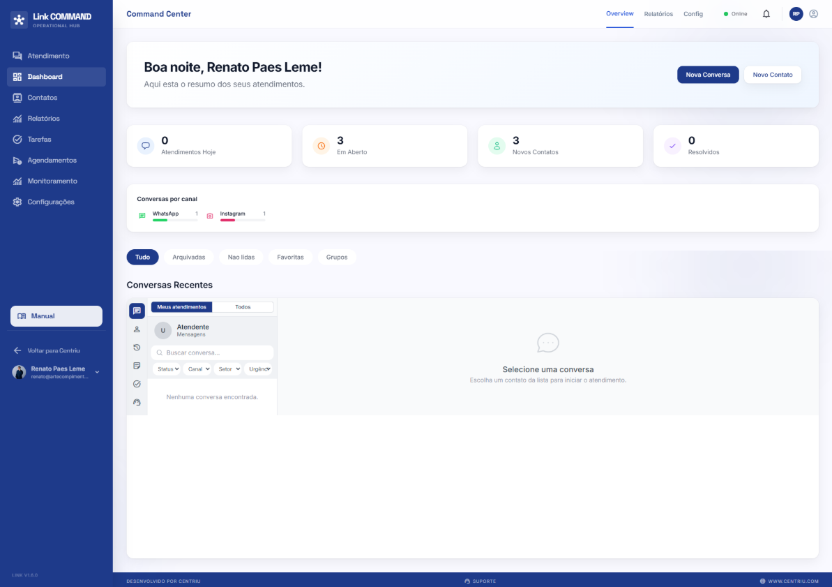 Centriu Link — bandeja omnicanal de atención al cliente